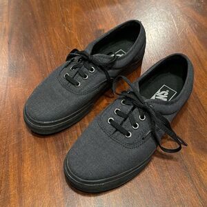 Vans Era Black Mono Low Top Sneakers Men’s 5.5 Women’s 7